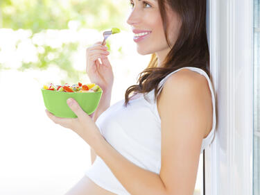 За да родите здраво дете - хранете се здравословно!
