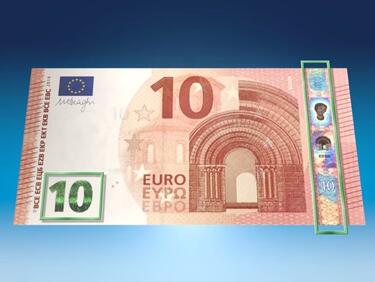 Вкарват нова банкнота от 10 евро в обръщение (Видео)