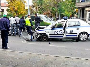 Остава в ареста шофьорът, заради когото патрулка катастрофира, докато го гони в Пловдив
