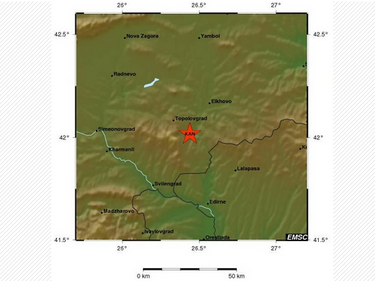 Земетресение разтресе България и Румъния