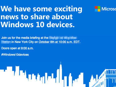 Microsoft обявява нови Windows 10 устройства на 6 октомври