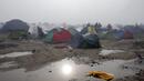 Дъжд наводни лагера в Идомени

