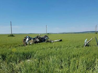 Селскостопански вертолет падна в Родопите