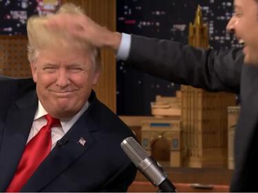 Известен комик към Тръмп: Мога ли да си поиграя с косата ви?