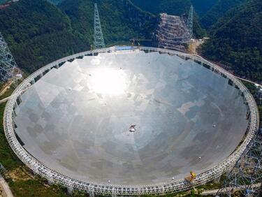 Китай пуска в експлоатация най-големия радиотелескоп в света