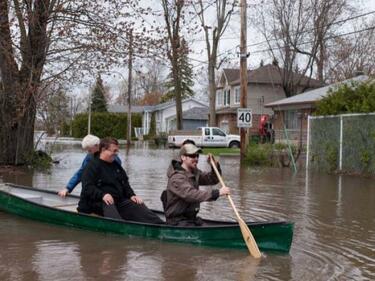 Тежки наводнения в Канада, извънредно положение в Монреал