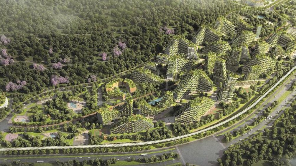 Строежът на първия град гора в света започна близо до град Лючжоу в Гуанси Китай съобщи