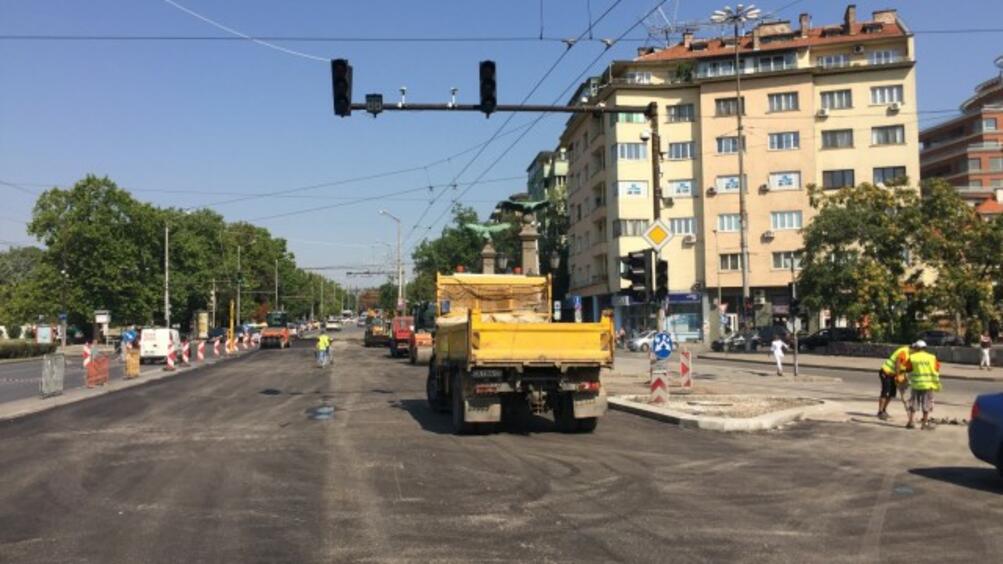 В неделя 20 август ремонтираното в момента северно платно на бул Цариградско