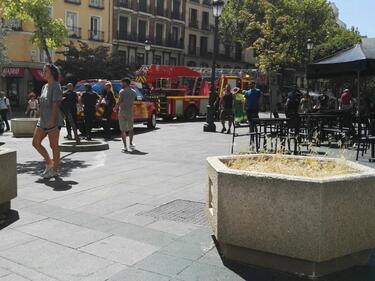 В Мадрид наслагаха заграждения около пешеходните зони