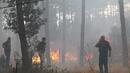 Борбата с пожарите в Кресненско и Хасковско продължава