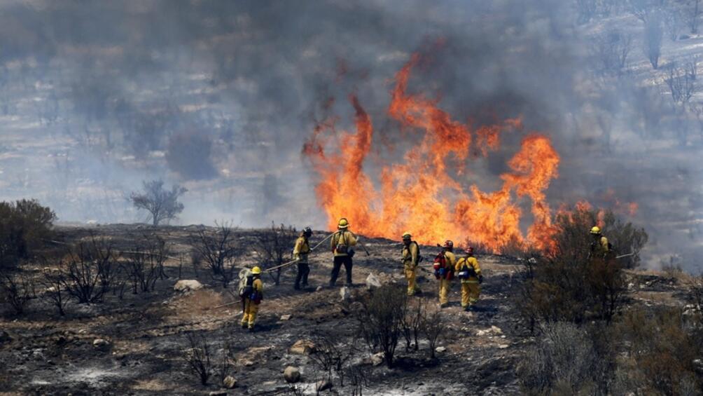 Големият пожар на Халкидики продължава да гори. Десетки пожарни коли