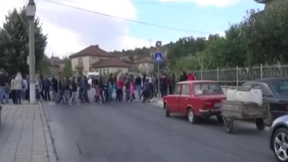 Протест и блокада на главния път Панагюрище Пазарджик Заради