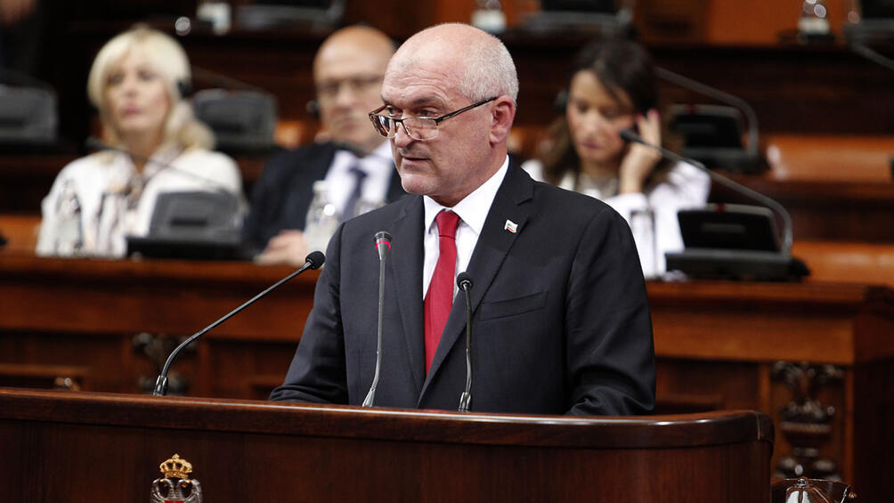 Председателят на Народното събрание Димитър Главчев направи обръщение към депутатите