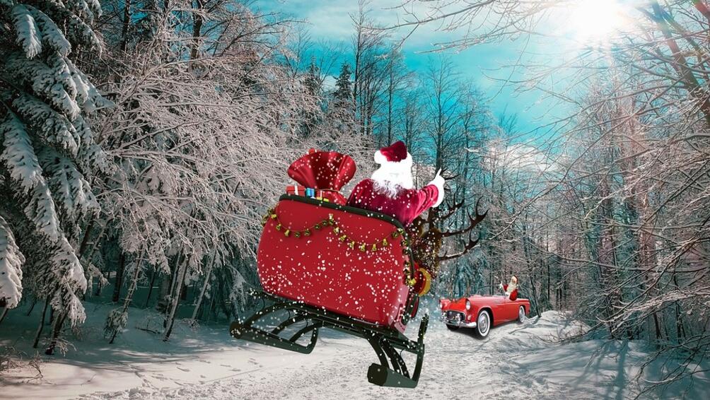 Дядо Коледа тръгна по света с шейната си В най вълнуващата
