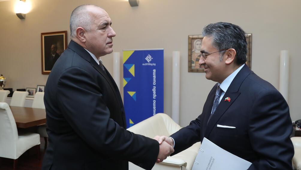 Министър-председателят Бойко Борисов се срещна с посланика на Турция Хасан