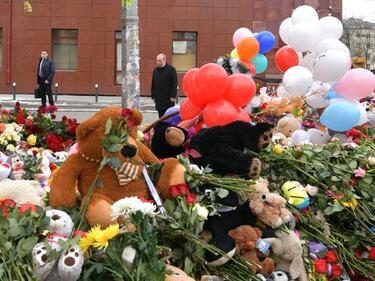 Национален траур в Русия в памет на жертвите от мола