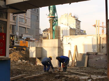 Срутване при строеж на жилищна сграда в София
