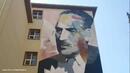 Ликът на Елин Пелин украси фасадата на 19 СУ в София