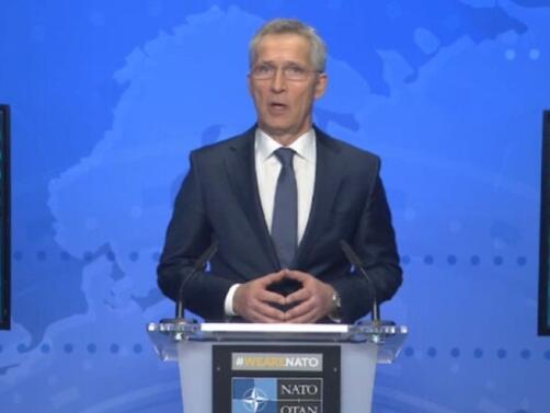Генералният секретар на НАТО Йенс Столтенберг заяви днес че изтегляне