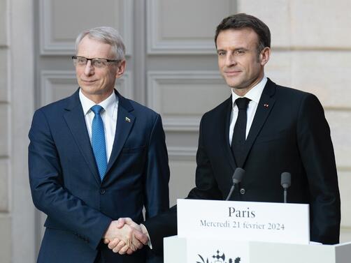 Президентът на Франция Еманюел Макрон благодари за визитата на премиера