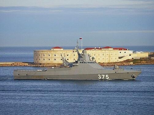 С унищожаването на руския военен кораб Сергий Котов Киев показа