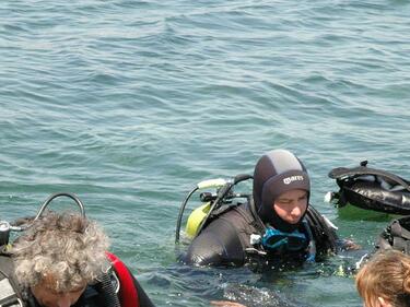 Проведе се първият курс по дълбочинно спускане под вода