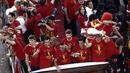 Мадрид празнува цяла нощ с героите от Евро 2012