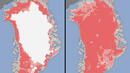 Сателитни снимки показват безпрецедентно топене на Гренландия