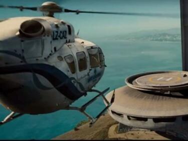 Джейсън Стейтъм и Джесика Алба кацат с хеликоптер на Бузлуджа