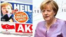Турски вестник изтипоса Меркел в колаж като Хитлер