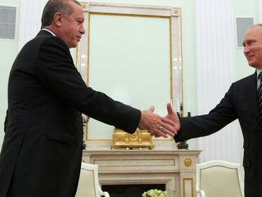 Ердоган на първа среща с Путин след охлаждането на отношенията между Москва и Анкара