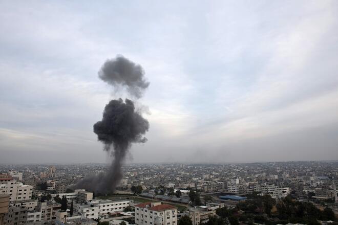 Ударена сграда от страна на израелските ВВС