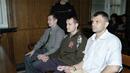 <p>Александър Русов, Алексей Кичатов и Юри Ленев в съдебната зала още като обвиняеми по делото за убийството на бившия премиер Андрей Луканов. </p>