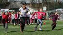 Ивет Лалова тренира с деца на откриването на своя спортен клуб