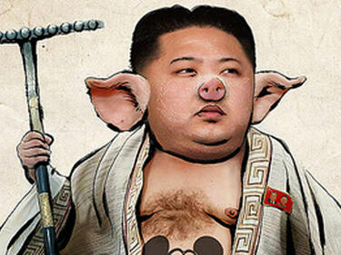 Хакери превърнаха Ким Чен Ун в свиня