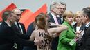 Съд за девойките, разголили гръд пред Путин и Меркел