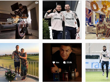 Кристиано Роналдо с нов рекорд - мина кота 250 милиона последователи в Инстаграм