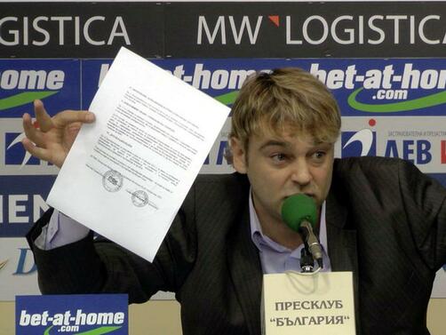 Специалъстът по спортно право Георги Градев който представлява бившия треньор на Левски Петър