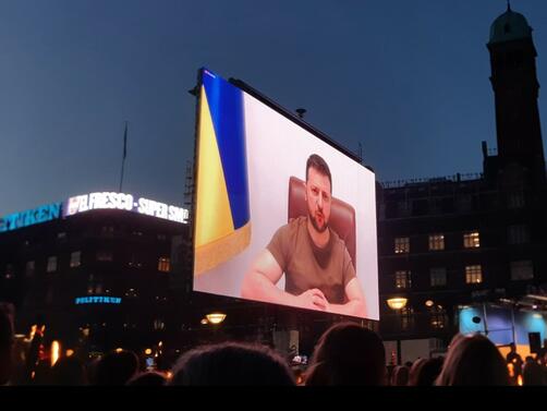 Украинският президент Володимир Зеленски призова датския народ да си спомни за нацистката