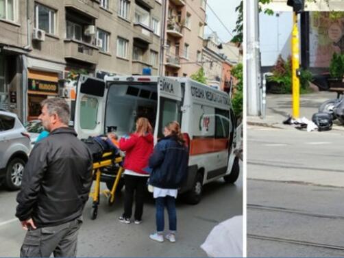 Полицай с цивилна кола сивото БМВ от снимките премина на червено през светофара на Дондуков