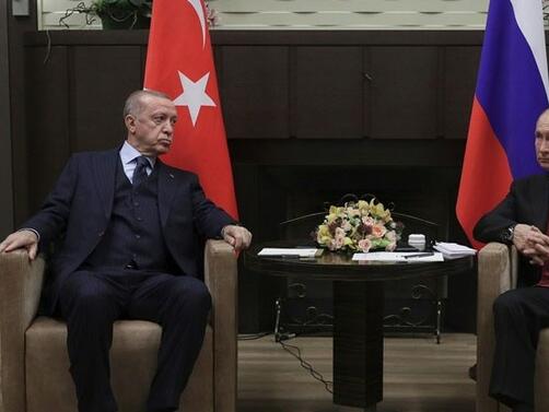 Започна срещата на президентите на Турция и Русия Реджеп Ердоган и Владимир Путин в