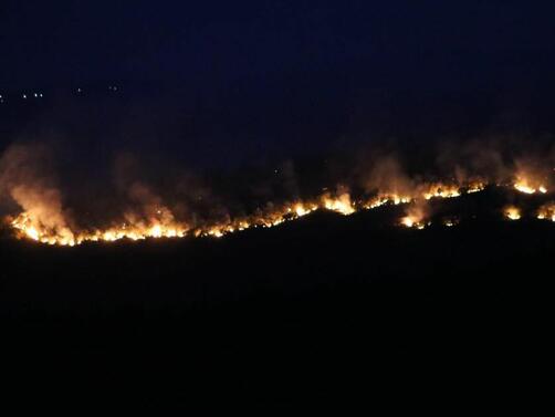 Бушуващ в България горски пожар доближава села в турския окръг