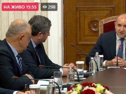 В този час президентът Румен Радев провежда консултации с представители