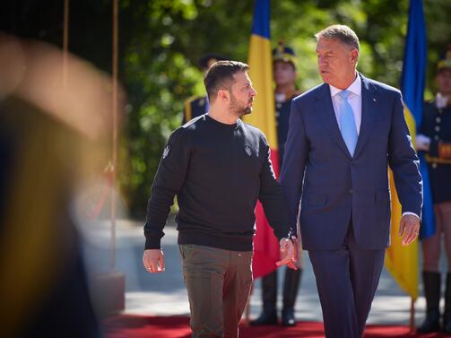 Украинският президент Володимир Зеленски пристигна за среща с министрите на