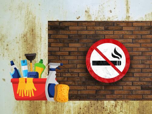 Следите от тютюнопушене на стените могат да предизвикат неприятни запахи