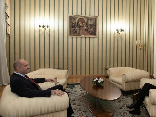 Президентът Румен Радев прие на Дондуков 2 Йорданка Фандъкова чийто мандат като кмет