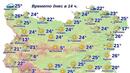 В района на Хасково, Видин, Варна и Бургас днес е била измерена най-високата температура у нас