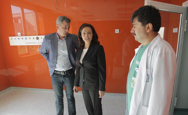Министърът на здравеопазването Таня Андреева посети УМБАЛСМ  "Н. И. Пирогов"