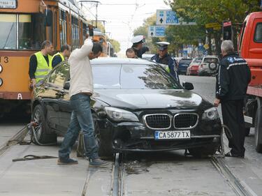 Петъчно бе блокиран столичен булевард 