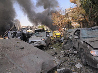 Снаряд удари руското посолство в Дамаск